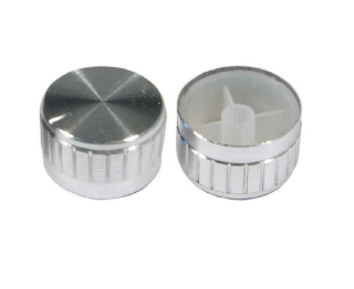 Kolečko 30x17mm pro hřídel 6mm stříbrné